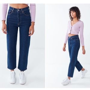 Levi's Ribcage High-rise Straight Leg Jeans